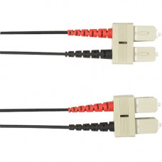 Black Box Colored Fiber OM2 50/125 Multimode Fiber Optic Patch Cable-OFNR PVC - 6.56 ft Fiber Optic Network Cable for Network Device - First End: 2 x SC Male Network - Second End: 2 x SC Male Network - 1 Gbit/s - Patch Cable - OFNR, Riser - 50/125 &mi