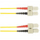 Black Box 3-m, SC-SC, 50-Micron, Multimode, PVC, Yellow Fiber Optic Cable - 9.84 ft Fiber Optic Network Cable for Network Device - First End: 2 x SC Male Network - Second End: 2 x SC Male Network - Patch Cable - Yellow FOCMR50-003M-SCSC-YL