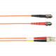Black Box Colored Fiber OM2 50/125 Multimode Fiber Optic Patch Cable - OFNR PVC - 9.84 ft Fiber Optic Network Cable for Network Device - First End: 2 x ST Male Network - Second End: 2 x LC Male Network - 1 Gbit/s - Patch Cable - OFNR - 50/125 &micro;m