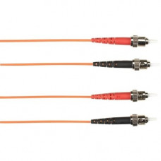 Black Box 5-m, ST-ST, 50-Micron, Multimode, PVC, Orange Fiber Optic Cable - 16.40 ft Fiber Optic Network Cable for Network Device - First End: 1 x ST Male Network - Second End: 1 x ST Male Network - 128 MB/s - 50/125 &micro;m - Orange FOCMR50-005M-STS