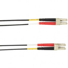 Black Box Colored Fiber OM2 50-Micron Multimode Fiber Optic Patch Cable - Duplex, PVC - 16.40 ft Fiber Optic Network Cable for Network Device - First End: 2 x LC Male Network - Second End: 2 x LC Male Network - 1 Gbit/s - Patch Cable - Shielding - 50/125 