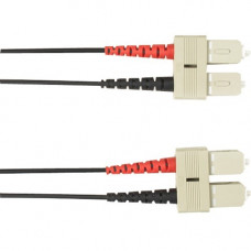 Black Box Colored Fiber OM2 50/125 Multimode Fiber Optic Patch Cable-OFNR PVC - 3.28 ft Fiber Optic Network Cable for Network Device - First End: 2 x SC Male Network - Second End: 2 x SC Male Network - 1 Gbit/s - Patch Cable - OFNR, Riser - 50/125 &mi