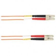Black Box Colored Fiber OM2 50/125 Multimode Fiber Optic Patch Cable - OFNR PVC - 26.25 ft Fiber Optic Network Cable for Network Device - First End: 2 x LC Male Network - Second End: 2 x LC Male Network - 1 Gbit/s - Patch Cable - OFNR, Riser - 50/125 &