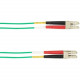Black Box 30-m, LC-LC, 50-Micron, Multimode, Plenum, Green Fiber Optic Cable - 98.43 ft Fiber Optic Network Cable for Network Device - First End: 1 x LC Male Network - Second End: 1 x LC Male Network - 128 MB/s - 50/125 &micro;m - Green FOCMP50-030M-L