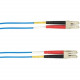 Black Box Fiber Optic Network Cable - 49.21 ft Fiber Optic Network Cable for Network Device - First End: 1 x LC Male Network - Second End: 1 x LC Male Network - Patch Cable - 50/125 &micro;m - Blue FOCMP10-015M-LCLC-BL