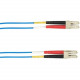 Black Box 20-m, LC-LC, 50-Micron, Multimode, Plenum, Blue Fiber Optic Cable - 65.62 ft Fiber Optic Network Cable for Network Device - First End: 1 x LC Male Network - Second End: 1 x LC Male Network - 128 MB/s - 50/125 &micro;m - Blue - TAA Compliance