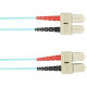 Black Box Fiber Optic Network Cable - 98.43 ft Fiber Optic Network Cable for Network Device - First End: 1 x SC Male Network - Second End: 1 x SC Male Network - Patch Cable - 50/125 &micro;m - Aqua FOCMR10-030M-SCSC-AQ