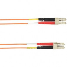 Black Box 1-m, LC-LC, 62.5-Micron, Multimode, PVC, Orange Fiber Optic Cable - 3.28 ft Fiber Optic Network Cable for Network Device - First End: 2 x LC Male Network - Second End: 2 x LC Male Network - Patch Cable - Shielding - Orange FOCMR62-001M-LCLC-OR