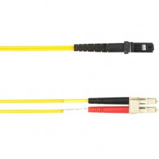 Black Box 2-m, SC-MTRJ, 62.5-Micron, Multimode, Plenum, Yellow Fiber Optic Cable - 6.56 ft Fiber Optic Network Cable for Network Device - First End: 1 x SC Male Network - Second End: 1 x MT-RJ Male Network - 128 MB/s - 62.5/125 &micro;m - Yellow - TAA