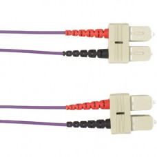 Black Box Colored Fiber OM1 62.5/125 Multimode Fiber Optic Patch Cable - OFNR PVC - 3.28 ft Fiber Optic Network Cable for Network Device - First End: 2 x SC Male Network - Second End: 2 x SC Male Network - 1 Gbit/s - Patch Cable - OFNR, Riser - 62.5/125 &