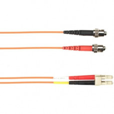 Black Box 1-m, ST-LC, 62.5-Micron, Multimode, PVC, Orange Fiber Optic Cable - 3.28 ft Fiber Optic Network Cable for Network Device - First End: 2 x ST Male Network - Second End: 2 x LC Male Network - Patch Cable - Orange FOCMR62-001M-STLC-OR