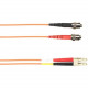 Black Box 1-m, ST-LC, 62.5-Micron, Multimode, PVC, Orange Fiber Optic Cable - 3.28 ft Fiber Optic Network Cable for Network Device - First End: 2 x ST Male Network - Second End: 2 x LC Male Network - Patch Cable - Orange FOCMR62-001M-STLC-OR