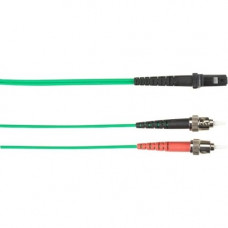 Black Box 1-m, ST-MTRJ, 62.5-Micron, Multimode, PVC, Green Fiber Optic Cable - 3.28 ft Fiber Optic Network Cable for Network Device - First End: 1 x ST Male Network - Second End: 1 x MT-RJ Male Network - 128 MB/s - 62.5/125 &micro;m - Green FOCMR62-00