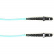 Black Box Fiber Optic Patch Network Cable - 6.50 ft Fiber Optic Network Cable for Network Device - First End: 1 x MT-RJ Male Network - Second End: 1 x MT-RJ Male Network - 1 Gbit/s - Patch Cable - OFNR - 62.5/125 &micro;m - Aqua - TAA Compliant FOCMR6