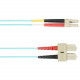 Black Box Multicolored Fiber Optic Patch Cable - 6.56 ft Fiber Optic Network Cable for Network Device - First End: 2 x SC Male Network - Second End: 2 x LC Male Network - 128 MB/s - Patch Cable - 62.5/125 &micro;m - Aqua - TAA Compliant FOCMR62-002M-S