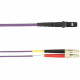 Black Box Fiber Optic Network Cable - 26.25 ft Fiber Optic Network Cable for Network Device - First End: 1 x SC Male Network - Second End: 1 x LC Male Network - Patch Cable - 50/125 &micro;m - Violet FOCMR10-008M-SCLC-VT