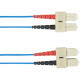 Black Box 20-m, SC-SC, 50-Micron, Multimode, Plenum, Blue Fiber Optic Cable - 65.62 ft Fiber Optic Network Cable for Network Device - First End: 1 x SC Male Network - Second End: 1 x SC Male Network - 128 MB/s - 50/125 &micro;m - Blue FOCMP50-020M-SCS