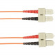 Black Box 4-m, SC-SC, 62.5-Micron, Multimode, Plenum, Orange Fiber Optic Cable - 13.12 ft Fiber Optic Network Cable for Network Device - First End: 1 x SC Male Network - Second End: 1 x SC Male Network - 128 MB/s - 62.5/125 &micro;m - Orange FOCMP62-0