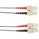 Black Box Colored Fiber OM1 62.5/125 Multimode Fiber Optic Patch Cable - OFNR PVC - 13.12 ft Fiber Optic Network Cable for Network Device - First End: 2 x SC Male Network - Second End: 2 x SC Male Network - 1 Gbit/s - Patch Cable - OFNR, Riser - 62.5/125 