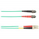 Black Box Colored Fiber OM1 62.5/125 Multimode Fiber Optic Patch Cable - OFNR PVC - 13.10 ft Fiber Optic Network Cable for Network Device - First End: 2 x ST Male Network - Second End: 2 x LC Male Network - 10 Gbit/s - Patch Cable - OFNR, CMR, Riser - 62.