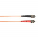 Black Box 5-m, ST-LC, 62.5-Micron, Multimode, Plenum, Orange Fiber Optic Cable - 16.40 ft Fiber Optic Network Cable for Network Device - First End: 1 x ST Male Network - Second End: 1 x LC Male Network - 128 MB/s - 62.5/125 &micro;m - Orange FOCMP62-0