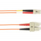 Black Box Duplex Fiber Optic Patch Network Cable - 22.97 ft Fiber Optic Network Cable for Network Device - First End: 2 x SC Male Network - Second End: 2 x SC Male Network - 128 MB/s - Patch Cable - 62.5/125 &micro;m - Orange - TAA Compliant FOCMR62-0