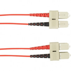 Black Box 10-m, SC-SC, 50-Micron, Multimode, PVC, Red Fiber Optic Cable - 32.81 ft Fiber Optic Network Cable for Network Device - First End: 1 x SC Male Network - Second End: 1 x SC Male Network - 128 MB/s - 50/125 &micro;m - Red FOCMR50-010M-SCSC-RD