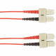 Black Box Fiber Optic Network Cable - 65.62 ft Fiber Optic Network Cable for Network Device - First End: 1 x SC Male Network - Second End: 1 x SC Male Network - Patch Cable - 50/125 &micro;m - Red FOCMP10-020M-SCSC-RD