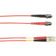 Black Box 3-m, ST-LC, 62.5-Micron, Multimode, PVC, Red Fiber Optic Cable - 9.84 ft Fiber Optic Network Cable for Network Device - First End: 1 x ST Male Network - Second End: 1 x LC Male Network - 128 MB/s - 62.5/125 &micro;m - Red - TAA Compliance FO