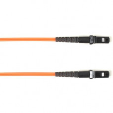 Black Box Fiber Optic Patch Network Cable - 26.30 ft Fiber Optic Network Cable for Network Device - First End: 1 x MT-RJ Male Network - Second End: 1 x MT-RJ Male Network - Patch Cable - LSZH - 50/125 &micro;m - Orange - TAA Compliant FOLZH50-008M-MTM