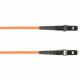 Black Box Fiber Optic Patch Network Cable - 23 ft Fiber Optic Network Cable for Network Device - First End: 1 x MT-RJ Male Network - Second End: 1 x MT-RJ Male Network - 1 Gbit/s - Patch Cable - OFNR - 62.5/125 &micro;m - Orange - TAA Compliant FOCMR6