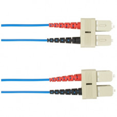 Black Box Duplex Fiber Optic Patch Network Cable - 49.21 ft Fiber Optic Network Cable for Network Device - First End: 2 x SC Male Network - Second End: 2 x SC Male Network - 128 MB/s - Patch Cable - 62.5/125 &micro;m - Blue - TAA Compliant FOCMR62-015
