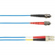 Black Box 3-m, ST-LC, 62.5-Micron, Multimode, PVC, Blue Fiber Optic Cable - 9.84 ft Fiber Optic Network Cable for Network Device - First End: 1 x ST Male Network - Second End: 1 x LC Male Network - 128 MB/s - 62.5/125 &micro;m - Blue FOCMR62-003M-STLC
