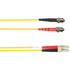 Black Box Duplex Fiber Optic Patch Network Cable - 49.21 ft Fiber Optic Network Cable for Network Device - First End: 2 x ST Male Network - Second End: 2 x ST Male Network - 1 Gbit/s - Patch Cable - 62.5/125 &micro;m - Yellow - TAA Compliant FOCMP62-0