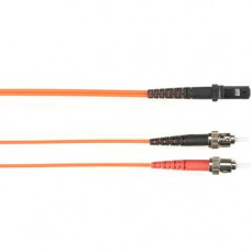 Black Box Fiber Optic Patch Network Cable - 65.62 ft Fiber Optic Network Cable for Network Device - First End: 2 x ST Male Network - Second End: 1 x MT-RJ Male Network - 1 Gbit/s - Patch Cable - 62.5/125 &micro;m - Orange - TAA Compliant FOCMR62-020M-