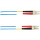 Black Box Colored Fiber OM1 62.5/125 Multimode Fiber Optic Patch Cable - OFNR PVC - 82.02 ft Fiber Optic Network Cable for Network Device - First End: 2 x LC Male Network - Second End: 2 x LC Male Network - 1 Gbit/s - Patch Cable - OFNR - 62.5/125 &mi