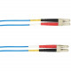 Black Box Colored Fiber OM1 62.5/125 Multimode Fiber Optic Patch Cable - OFNR PVC - 82.02 ft Fiber Optic Network Cable for Network Device - First End: 2 x SC Male Network - Second End: 2 x LC Male Network - 10 Gbit/s - Patch Cable - OFNR - 62.5/125 &m