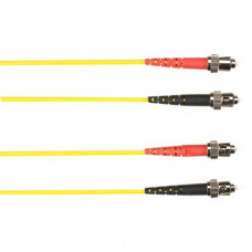 Black Box Fiber Optic Network Cable - 3.28 ft Fiber Optic Network Cable for Network Device - First End: 1 x ST Male Network - Second End: 1 x ST Male Network - Patch Cable - 50/125 &micro;m - Yellow FOCMP10-001M-STST-YL