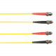 Black Box 8-m, ST-ST, 62.5-Micron, Multimode, Plenum, Yellow Fiber Optic Cable - 26.25 ft Fiber Optic Network Cable for Network Device - First End: 1 x ST Male Network - Second End: 1 x ST Male Network - 128 MB/s - 62.5/125 &micro;m - Yellow FOCMP62-0