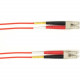 Black Box Duplex Fiber Optic Patch Network Cable - 98.43 ft Fiber Optic Network Cable for Network Device - First End: 2 x LC Male Network - Second End: 2 x LC Male Network - 1 Gbit/s - Patch Cable - 62.5/125 &micro;m - Red - TAA Compliant FOCMR62-030M
