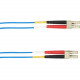 Black Box Colored Fiber OM1 62.5/125 Multimode Fiber Optic Patch Cable - OFNR PVC - 98.43 ft Fiber Optic Network Cable for Network Device - First End: 2 x SC Male Network - Second End: 2 x LC Male Network - 10 Gbit/s - Patch Cable - OFNR - 62.5/125 &m