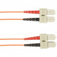 Black Box 15-m, SC-SC, 50-Micron, Multimode, Plenum, Orange Fiber Optic Cable - 49.21 ft Fiber Optic Network Cable for Network Device - First End: 1 x SC Male Network - Second End: 1 x SC Male Network - 1 Gbit/s - 50/125 &micro;m - Orange FOCMP50-015M