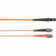 Black Box 5-m, ST-MTRJ, 62.5-Micron, Multimode, Plenum, Orange Fiber Optic Cable - 16.40 ft Fiber Optic Network Cable for Network Device - First End: 1 x ST Male Network - Second End: 1 x MT-RJ Male Network - 128 MB/s - 62.5/125 &micro;m - Orange - TA