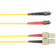 Black Box 10-m, ST-SC, 50-Micron, Multimode, PVC, Yellow Fiber Optic Cable - 32.81 ft Fiber Optic Network Cable for Network Device - First End: 1 x ST Male Network - Second End: 1 x SC Male Network - 128 MB/s - 50/125 &micro;m - Yellow FOCMR50-010M-ST