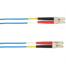 Black Box Fiber Optic Duplex Patch Network Cable - 13.12 ft Fiber Optic Network Cable for Network Device - First End: 2 x LC Male Network - Second End: 2 x LC Male Network - 10 Gbit/s - Patch Cable - 50/125 &micro;m - Blue - TAA Compliant FOCMRM4-004M