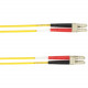 Black Box Fiber Optic Patch Network Cable - 13.12 ft Fiber Optic Network Cable for Network Device - First End: 2 x LC Male Network - Second End: 2 x LC Male Network - 10 Gbit/s - Patch Cable - 50/125 &micro;m - Yellow - TAA Compliant FOCMRM4-004M-LCLC