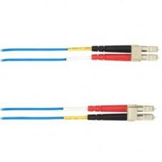 Black Box Colored Fiber OM4 50/125 Multimode Fiber Optic Patch Cable - OFNR PVC - 16.40 ft Fiber Optic Network Cable for Network Device - First End: 2 x LC Male Network - Second End: 2 x LC Male Network - 10 Gbit/s - Patch Cable - OFNR, Riser - 50/125 &am