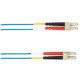 Black Box Colored Fiber OM4 50/125 Multimode Fiber Optic Patch Cable - OFNR PVC - 16.40 ft Fiber Optic Network Cable for Network Device - First End: 2 x LC Male Network - Second End: 2 x LC Male Network - 10 Gbit/s - Patch Cable - OFNR, Riser - 50/125 &am
