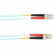 Black Box Fiber Optic Duplex Patch Network Cable - 9.84 ft Fiber Optic Network Cable for Network Device - First End: 2 x LC Male Network - Second End: 2 x LC Male Network - 5 GB/s - Patch Cable - 50/125 &micro;m - Aqua - TAA Compliance FOCMRM4-003M-LC