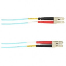 Black Box Colored Fiber OS2 9/125 Singlemode Fiber Optic Patch Cable - OFNR PVC - 3.28 ft Fiber Optic Network Cable for Network Device - First End: 2 x LC Male Network - Second End: 2 x LC Male Network - 10 Gbit/s - Patch Cable - OFNR, Riser - 9/125 &